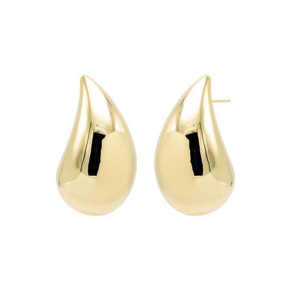 Jumbo Teardrop Stud Earring - Picture 4 of 4